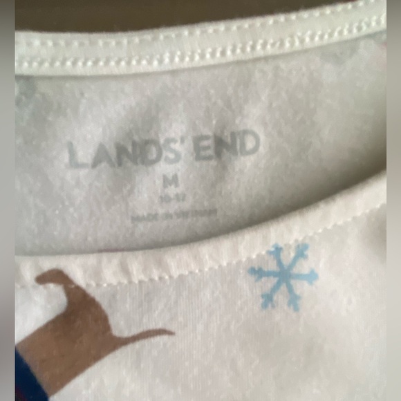 Lands' End Snowflake Print Dress - Picture 4 of 4